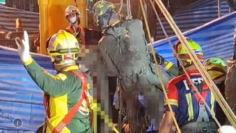 地鐵工地事故救援完成 家屬獲賠逾90萬銖