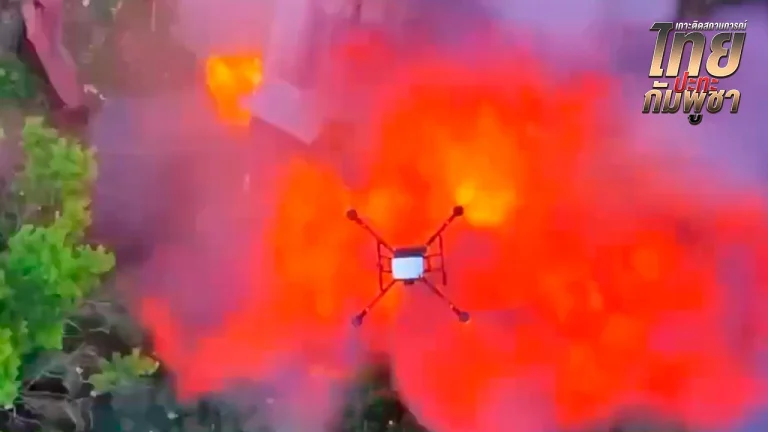 泰陸軍出動無人機 打擊柬武器庫