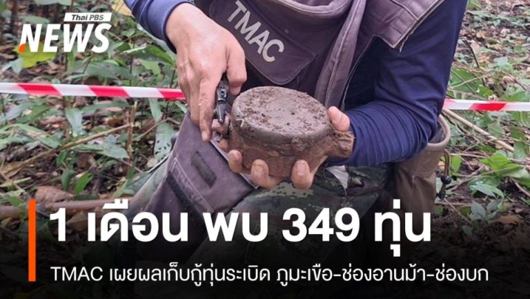 泰柬邊境單月排雷349枚