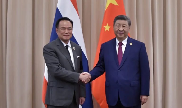 阿努庭、習近平於韓國舉行雙邊會談