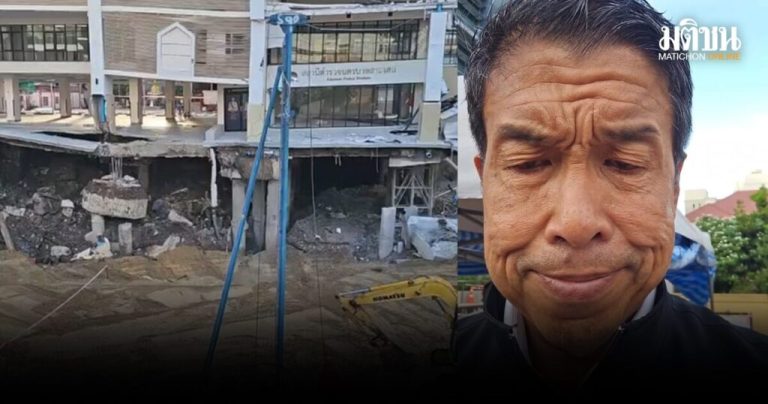 曼谷市長現場指揮警局大樓修復