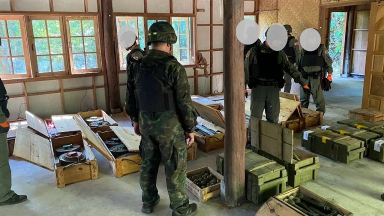 泰在柬莫達索克賭場查獲大型彈藥庫