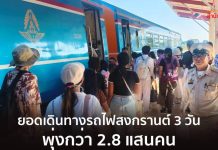 潑水節鐵路系統旅客出行熱絡