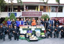 邊境員警查獲142萬粒冰毒 超1.1億銖