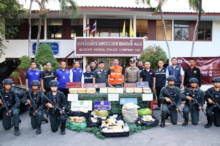 邊境員警查獲142萬粒冰毒 超1.1億銖