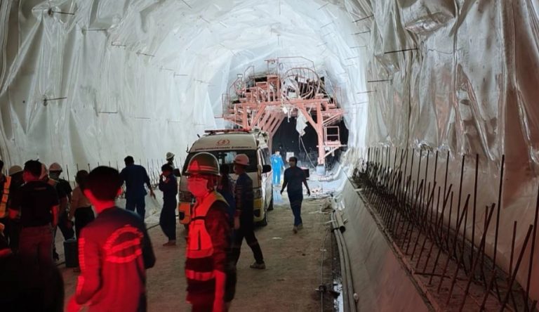 清萊鐵路Doi Luang隧道工地坍塌 2死2傷