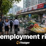 泰國失業人口增至40萬失業率0.95%