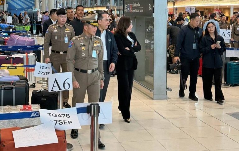 泰國旅遊警察進機場 協助旅客追蹤行李