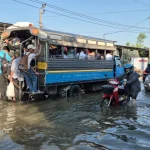 海水倒灌 北欖部分路段積水達60-90厘米