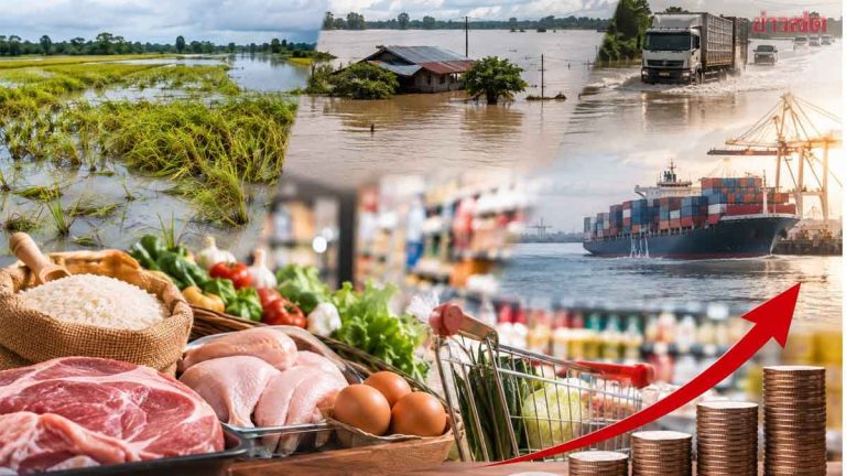 洪災導致農業鏈蒙受691億銖損失